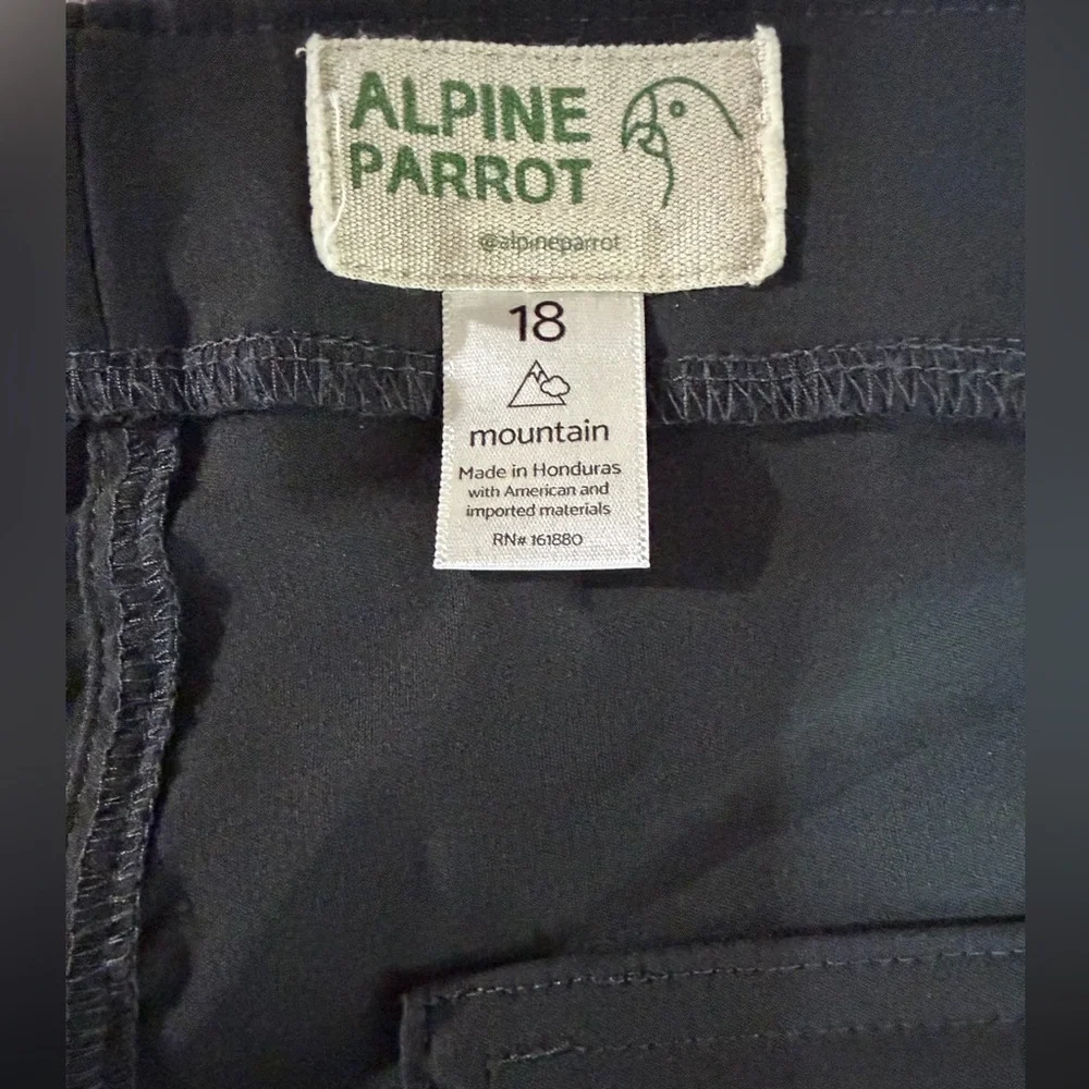 Alpine Parrot Women’s Ponderosa Hiking Pants Sky Black/Mountain 18 - Picture 2 of 14